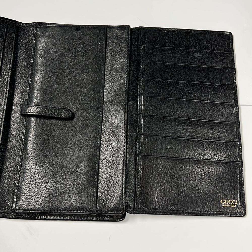 Vintage Gucci Kisslock Trifold Clutch Wallet - Picture 3 of 15